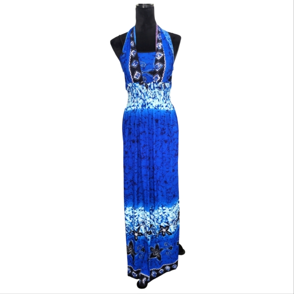 Halter Swim Cover-up Maxi Dress